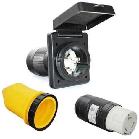 Connecteur femelle à verrouillage par rotation pour prise d'alimentation CA 50 A 125 V/250 V pour VR