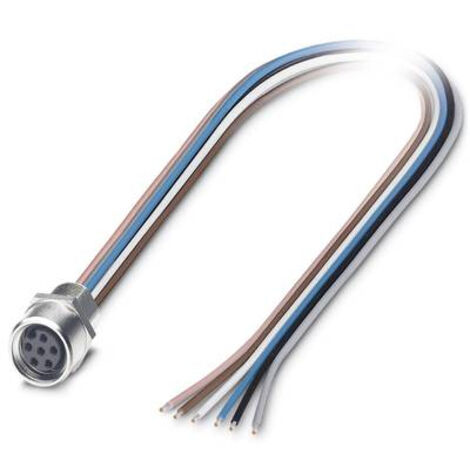 CONNECTEUR FEMELLE ENCASTRABLE POUR CAPTEURS/ACTIONNEURS CONTENU: 1 PC(S) PHOENIX CONTACT SACC-E-M 8FS-6CON-M 8/0,5 1542677