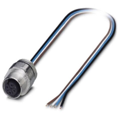 Connecteur femelle encastrable pour capteurs/actionneurs Contenu: 1 pc(s) Phoenix Contact SACC-EC-M12FS-4CON-PG9/1,5 15