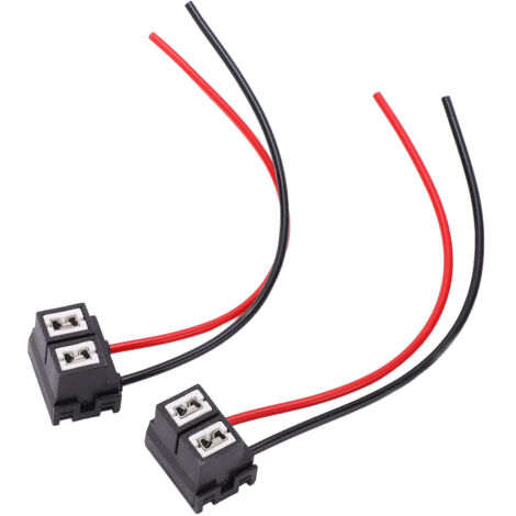 Connecteur Femelle H7-4 avec Fil pour Douille Lampe, Câblage Céramique Anglé 2 Pièces