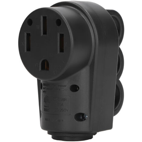 Connecteur Femelle RV 50A 125/250V avec Poignée - Pièce de Rechange pour Prises de Camping-Car