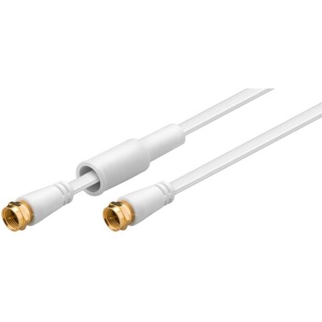 Connecteur Goobay FLAT SAT, plaqué or, 5m