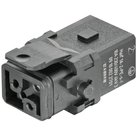 Connecteur Han 1A-2+PE-S-f latch 09100022701 HARTING 1 pc(s) X908072