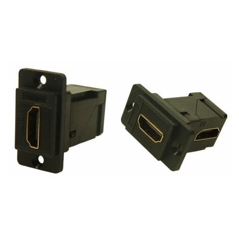 Connecteur HDMI traversant RS PRO Femelle Traversée de panneau 19 voies 35 x 19 x 35.5 mm Angle droit ( Prix pour 1 )