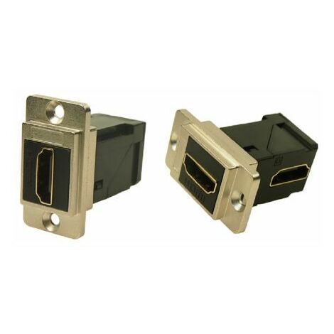 Connecteur HDMI traversant RS PRO Femelle Traversée de panneau 19 voies 35.3 x 19 x 35.5 mm Angle droit ( Prix pour 1 )
