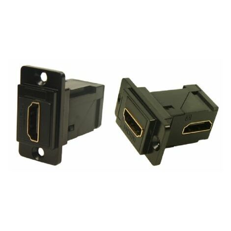 Connecteur HDMI traversant RS PRO Femelle Traversée de panneau 19 voies 35.3 x 19 x 35.5 mm Angle droit ( Prix pour 1 )