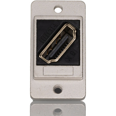 Connecteur HDMI traversant RS PRO Femelle vers Femelle Traversée de panneau 1 voies 29 mm x 35.5 mm x 19 mm Droit ( Prix pour 1 )