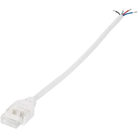 Connecteur Hippo avec Câble pour Ruban LED RGB 12/24/220V COB Silicone FLEX Largeur 12 mm 12 mm