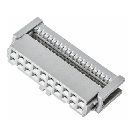 Connecteur IDC 3M Femelle, 20 contacts, 2 rangées, pas 2.54mm, Montage sur câble, série 891 ( Prix pour 1 )