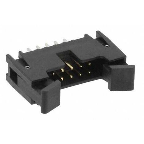 Connecteur IDC mâle par flat 10 Voies ètape 2.00 avec fixation des ailettes