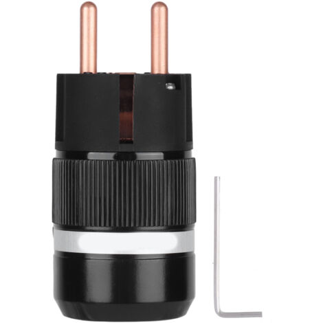 Connecteur IEC Monosaudio en Cuivre Pur, Prise AC EU 100-250V, Fiche Mâle E100