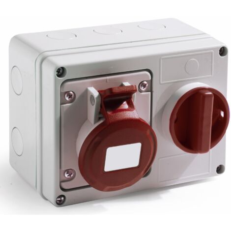 Connecteur industriel RS PRO, 3P+E, 16A, 400 V, Montage mural ( Prix pour 1 )