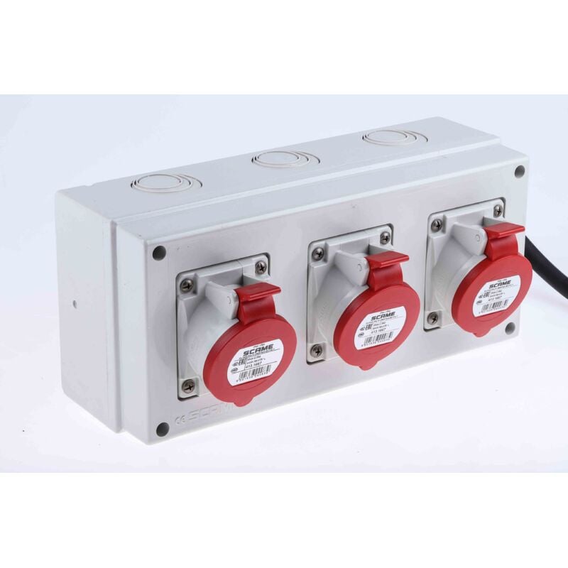 Connecteur industriel Scame, 3P + n + e, 16A, 346 415 v, Montage en surface ( Prix pour 1 )