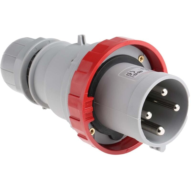 Connecteur industriel Scame Mâle, 3P + e, 64A, 415 v, Montage sur câble ( Prix pour 1 )