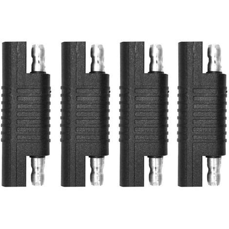 Connecteur inversé SAE, adaptateur de polarité inversée SAE, connecteur de câble d'extension à déconnexion rapide pour panneau solaire, chargeur de batterie, automobile. (4 pièces)