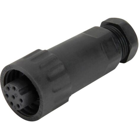 Connecteur IP67 femelle, droit Weipu 814058 Pôle: 6 + terre 10 A 1 pc(s) A608861