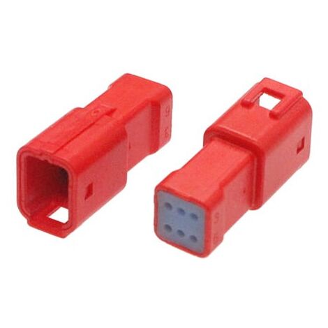 Connecteur JWPF femelle 6 Voies rouge