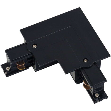 Connecteur L encastré 3 circuits droit noir CTLS Nowodvorski