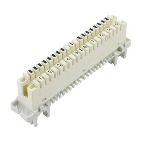 CONNECTEUR LSA PLUS 2 TRU COMPONENTS 1425907 20 PÔLES BLANC 1 PIÈCE