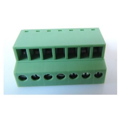 Connecteur mâle de CI vert 1 rangée 7P fil 1,5 mm² débrochable FRONT-MC 1,5/ 7-ST-3,81 PHOENIX CONTACT 1850712