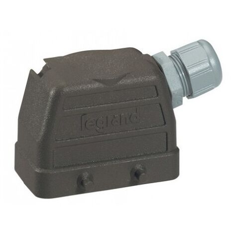 Connecteur male multipole 16A 32P+T 500V capot sortie droite HYPRA LEGRAND 052634