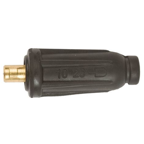 Connecteur mâle universel 16-25mm² pour câble de soudage – Intensité maximale 250 A – Système de serrage par vis BTR – KC25M – Soudo Metal