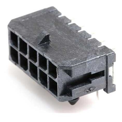 Connecteur Micro Fit mâle 5X2 Voies PCB 90°