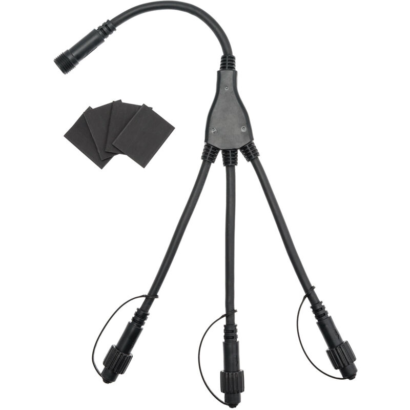 Connecteur multiple 3 sorties 15x3 cm