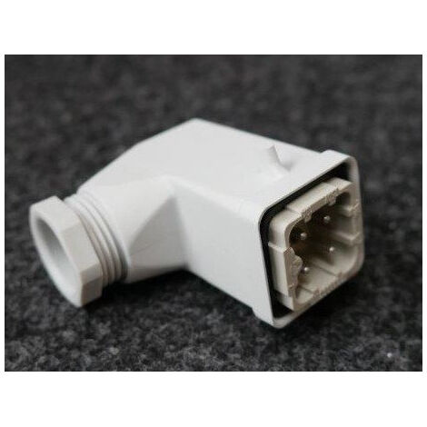 Connecteur multipôles 3P+T 10A 250V capot mâle sortie latérale Hypra Legrand