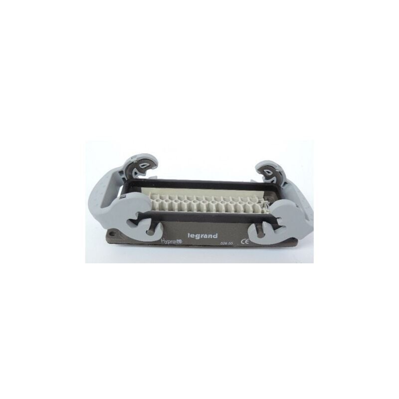 Connecteur multipôles embase femelle encastrée avec verrouillage métal Hypra 16A 500V 24P+T Legrand 052655