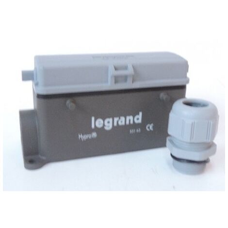 Connecteur multipôles embase femelle saillie volet métal Hypra 16A 500V 24P+T LEGRAND 053163