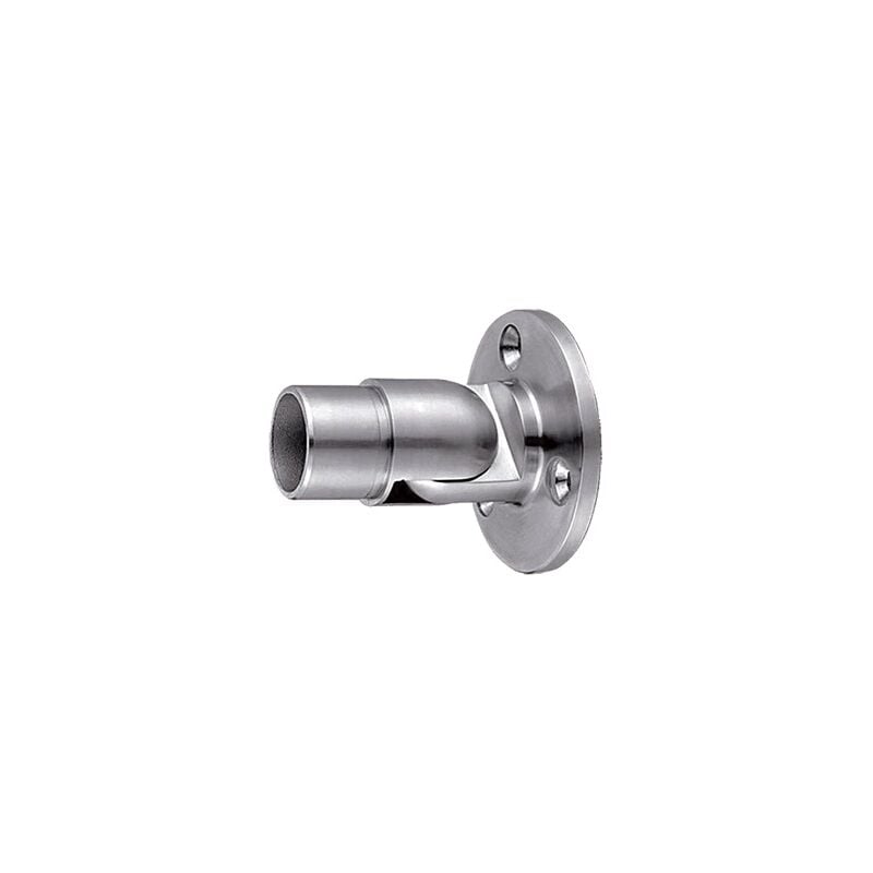 Deco Fer Forge - qualite francaise] - Connecteur mural orientable pour main courante ronde de diamètre 42,4mm - Longueur 72,5mm - à visser - Inox 316