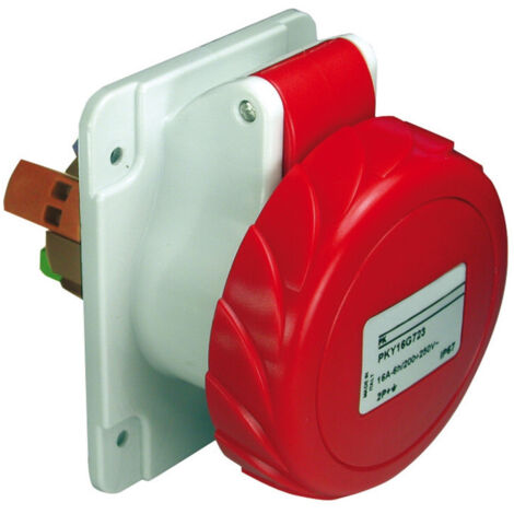 Connecteur panneau PK PATRIKA 32 A IP67 380 V 3P+N+T, montage sur panneau et connexion rapide