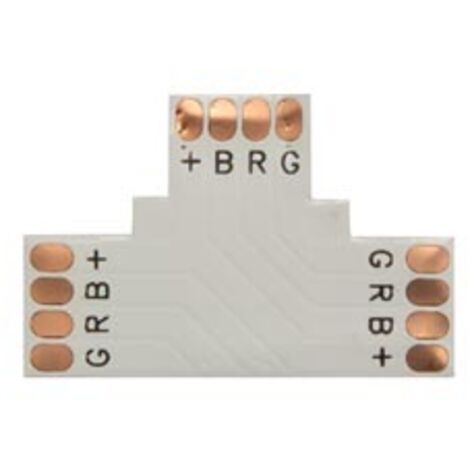 CONNECTEUR PCB FLEXIBLE - FORME T - 10 MM - COULEUR RVB VELLEMAN LCON22