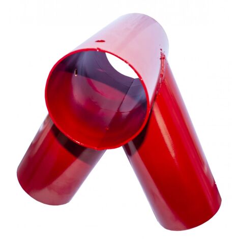 Connecteur pivotants rond pour poteaux 10 cm - Rouge