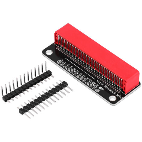 Connecteur plaqué or pour Micro:bit, broches 2.54mm, connecteur d'extension rouge