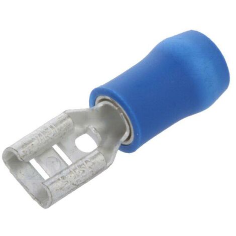 Connecteur plat 4.8mm 0.5mm femelle 1-2.5mm2 bleu