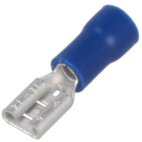 Connecteur plat 4.8mm 0.5mm femelle 1.5-2.5mm2 bleu x20
