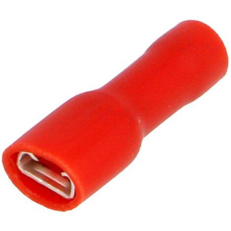 Connecteur plat 4.8mm 0.8mm femelle 0.25-1.5mm2 rouge x5