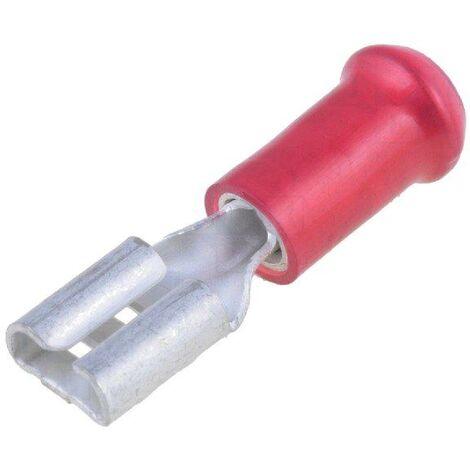 Connecteur plat 4.8mm 0.8mm femelle 0.3-1.5mm2 rouge x2