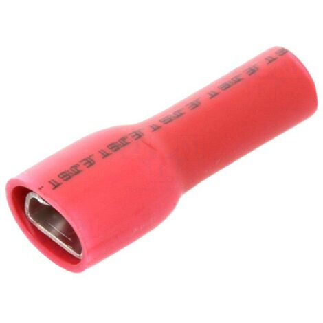Connecteur plat 4.8mm 0.8mm femelle 0.5-1.5mm2 serrage rouge x5