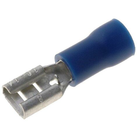 Connecteur plat 4.8mm 0.8mm femelle 1.5-2.5mm2 serrage bleu x20