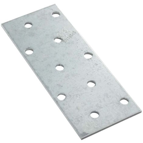 Connecteur platine d"assemblage Acier zingué blanc Sendzimir 40X100 Épaisse 2-1 piece