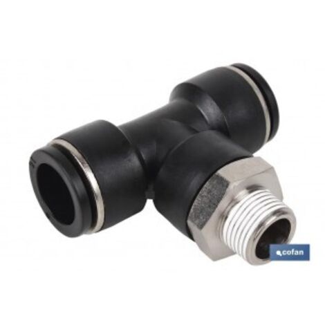 connecteur pneumatique cofan t-4 r-1/4 métal étanche 5 unités