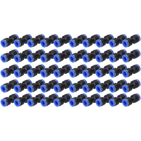 Connecteur pneumatique droit, 50 pièces, raccords à pression pour connecter le Tube à Air PU-10