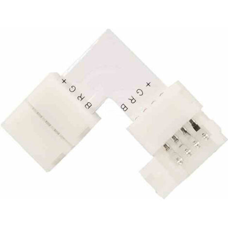 Connecteur pour bandes LED RGB 4 broches 10 mm Eko-light EKPZ029