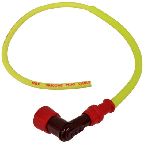 CONNECTEUR POUR BOUGIE D'ALLUMAGE AVEC FAISCEAU D'ALLUMAGE NGK 8718 ROUGE RACING LY11-NGK