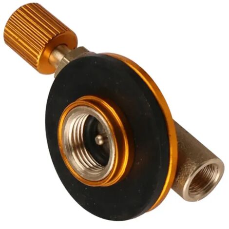 Connecteur pour bouteille de gaz de camping extérieur, adaptateur pour bouteille de gaz butane avec vanne de fermeture, réchauds portables
