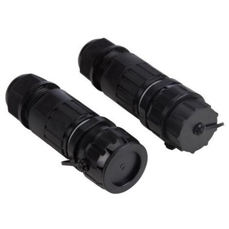 Connecteur pour cable 4p - étanche ip68 - 16a 320v (1 set)