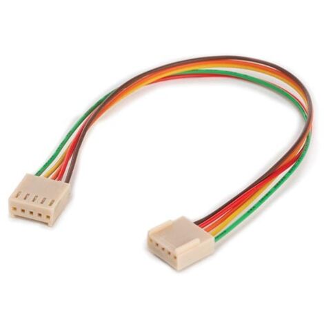 CONNECTEUR POUR CI, 2 X FEMELLE 5 BROCHES 2.54 MM + 20 CM - AVEC FILETAGE VELLEMAN BTWFF5